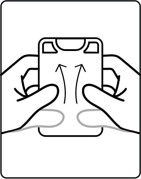 A hand squeezing the VORO lip balm.
